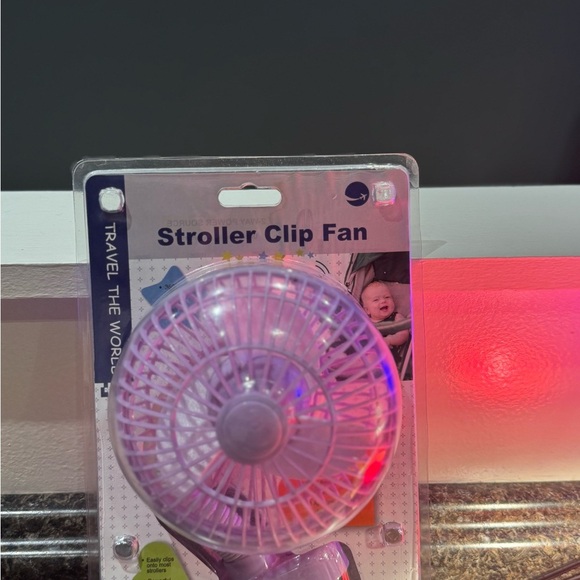 Purple Stroller Clip Fan - Picture 3 of 6